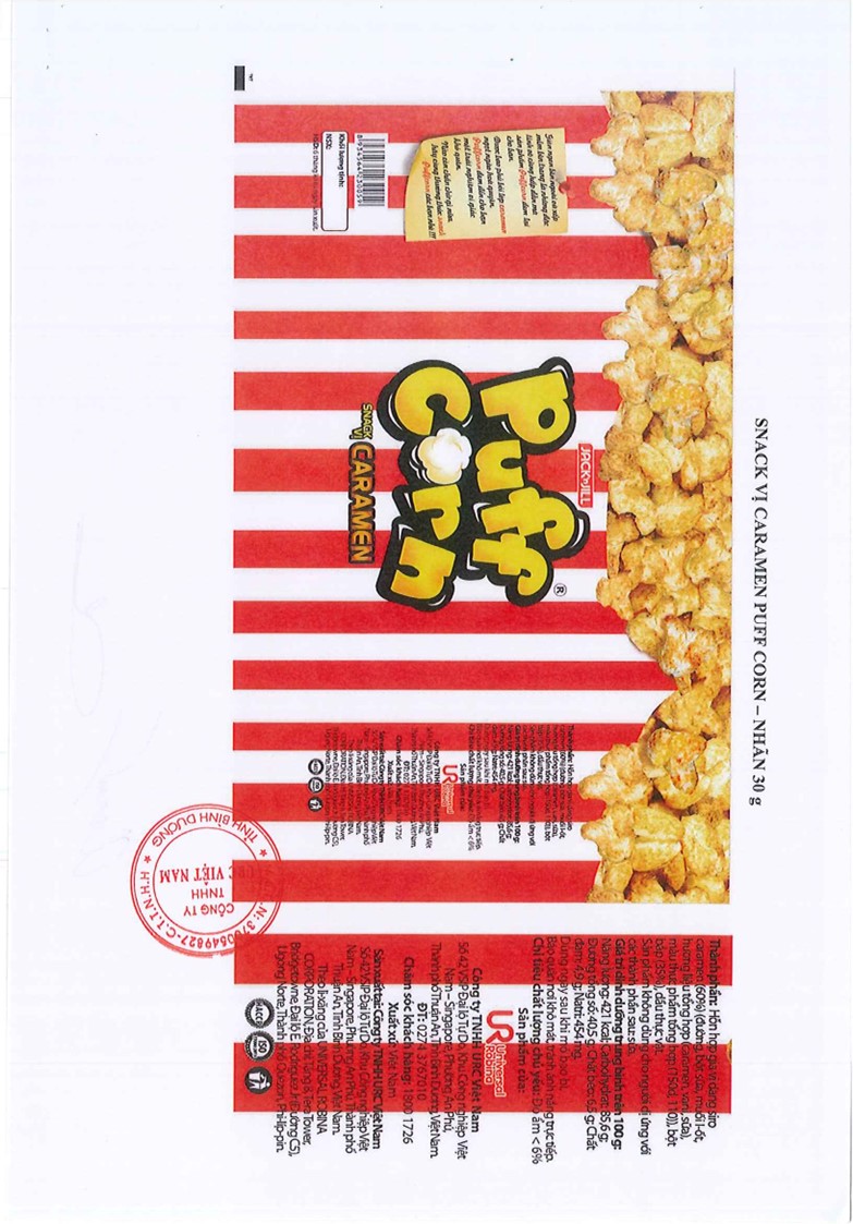 SNACK PUFF CORN CARAMEN