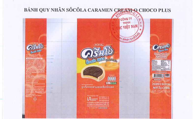 Cream-O Choco Plus Crunchy Cookies With Caramel & Chocolate