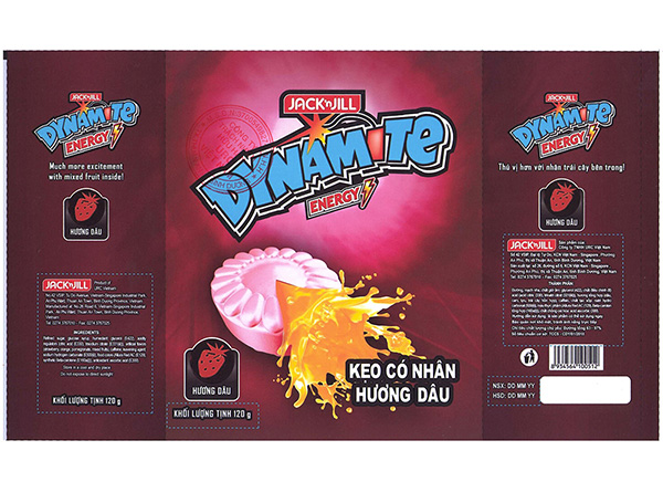 TỰ CÔNG BỐ SẢN PHẨM: KẸO CÓ NHÂN HƯƠNG DÂU DYNAMITE ENERGY