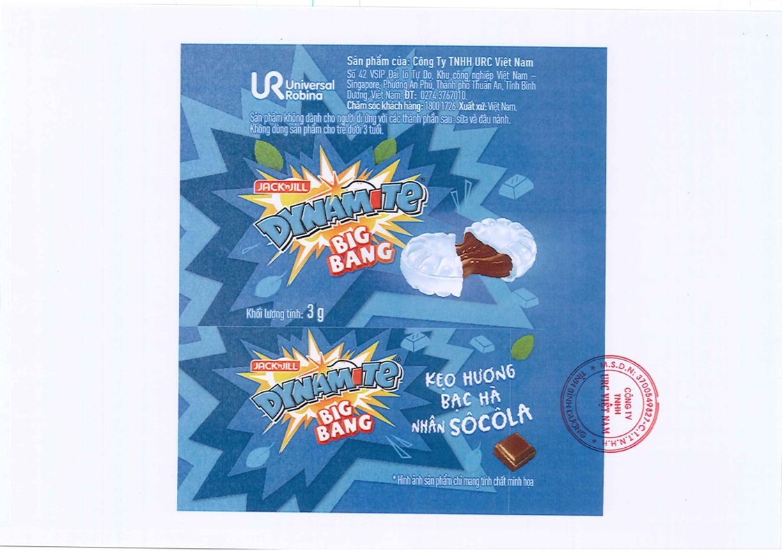 DYNAMITE BIGBANG, DYNAMITE ENERGY, DYNAMITE CHEWS FRUITY - LABEL DESIGN UPDATE