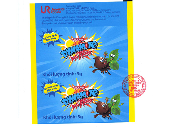 KẸO HƯƠNG BẠC HÀ NHÂN SÔCÔLA DYNAMITE BIGBANG – Bao bì mới
