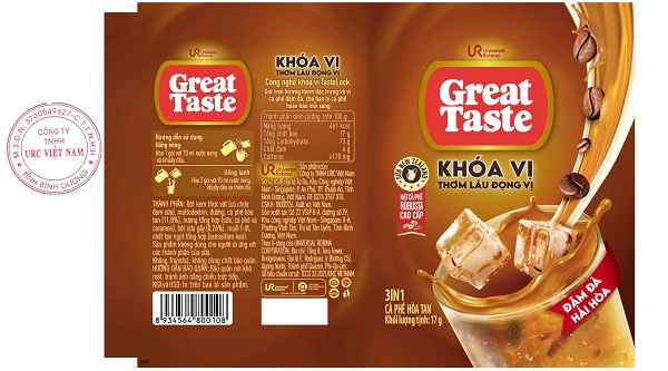 CÀ PHÊ HÒA TAN 3IN1 ĐẬM ĐÀ HÀI HÒA GREAT TASTE